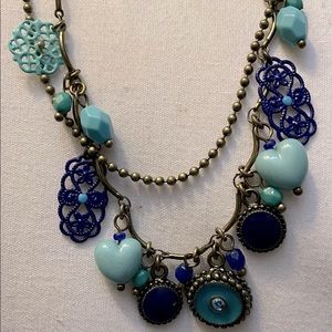 Avon Vintage 20” double chain with 11 charms